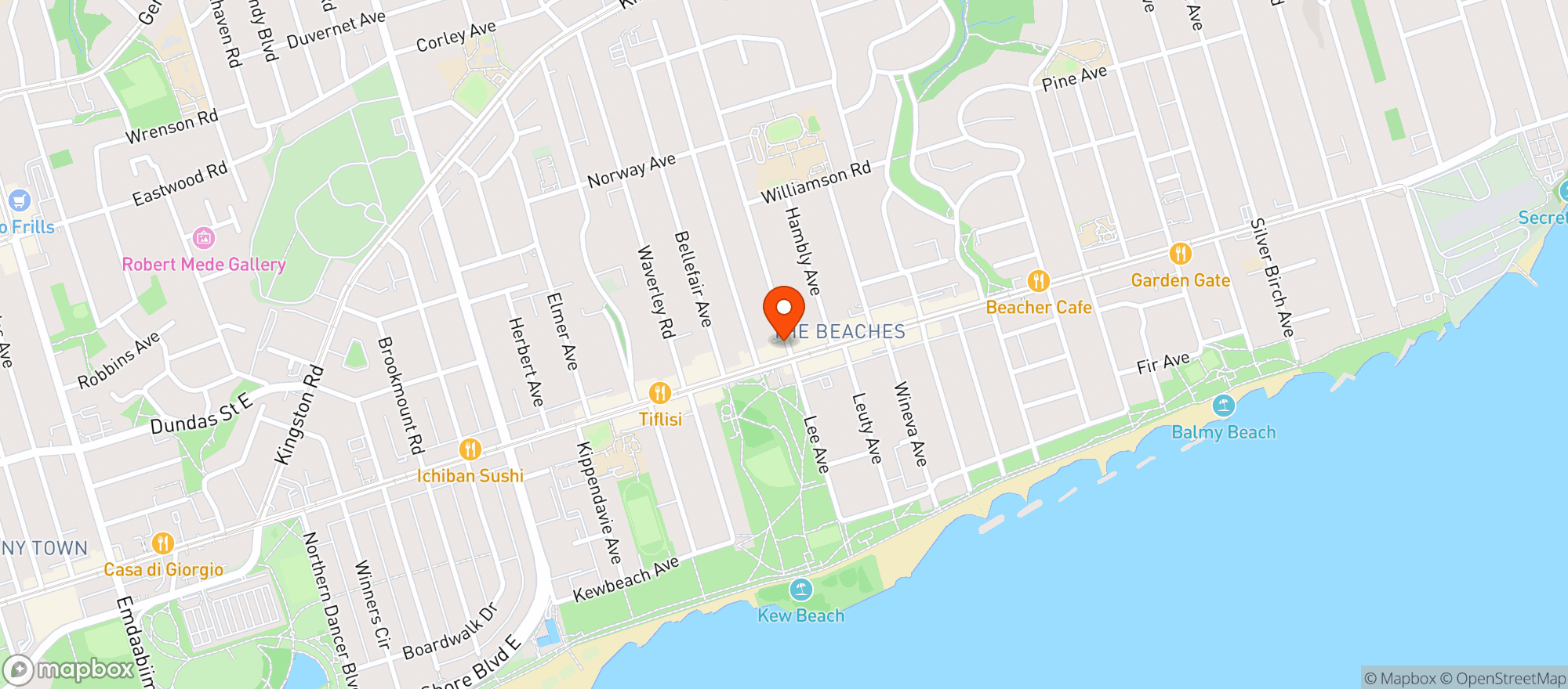 Map showing Foodland 6425