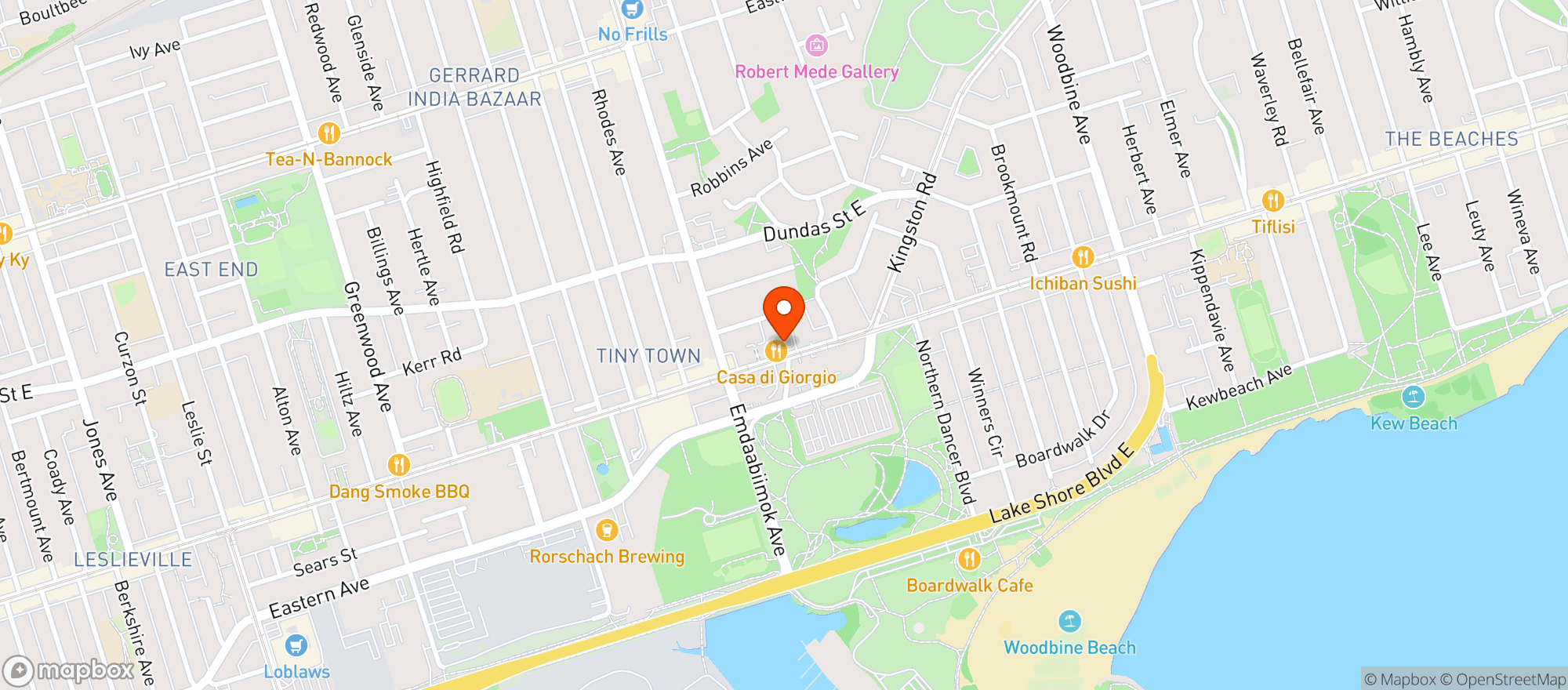 Map showing Lcbo 5 :