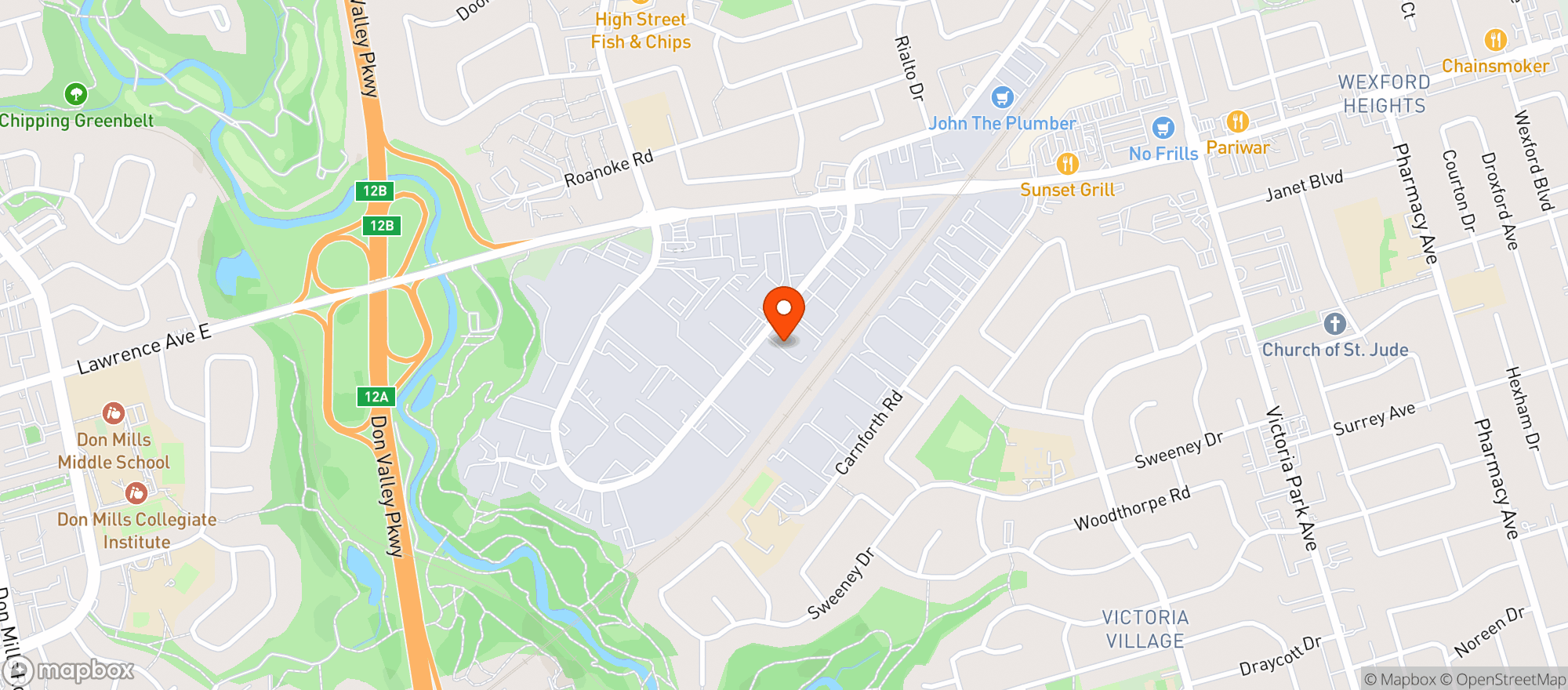 Map showing Healthy Planet Head Office
