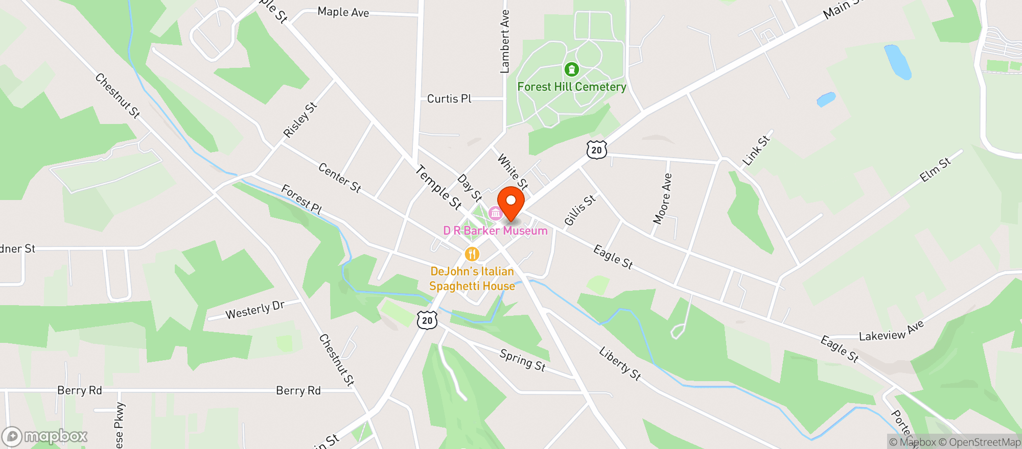 Map showing East Main Street Liquor & Wine