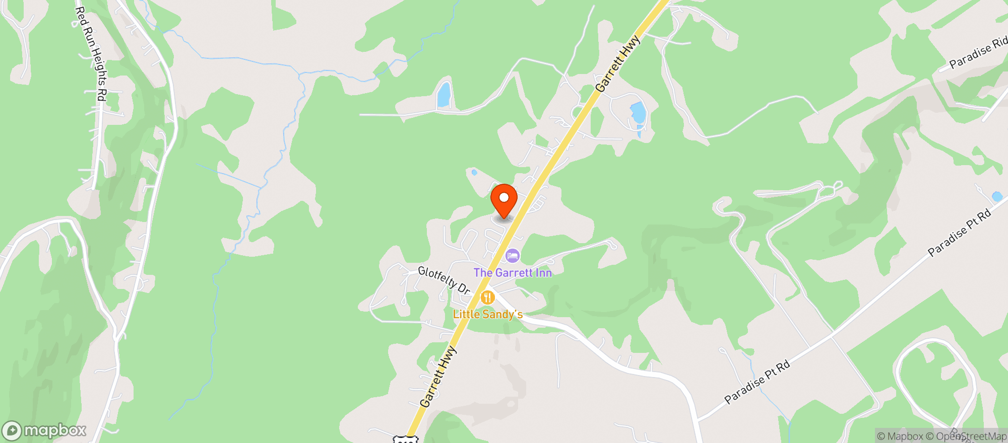 Map showing Zipeez Convenience Store