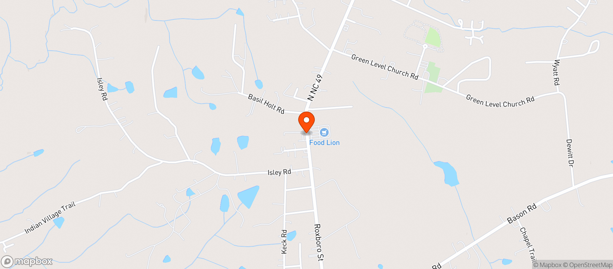 Map showing Food Lion