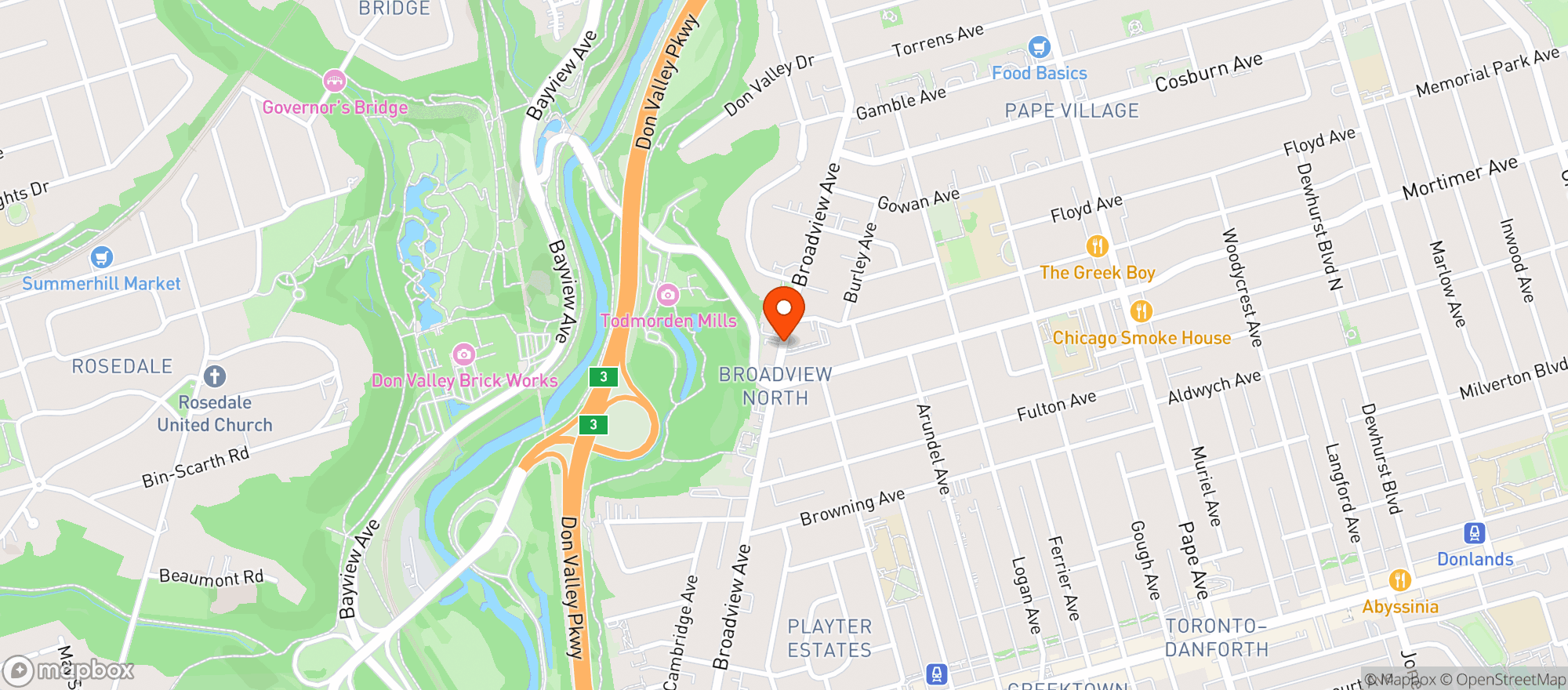 Map showing Sobeys #718 Todmorden