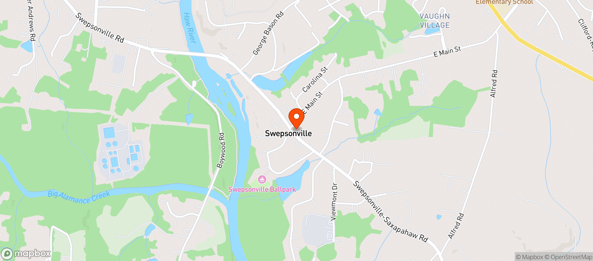 Map showing Hot Spot Graham