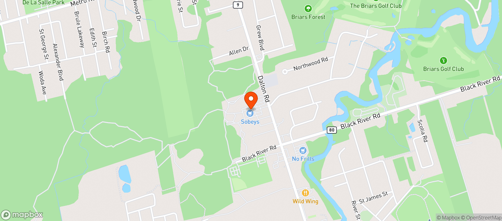 Map showing Sobeys 4751