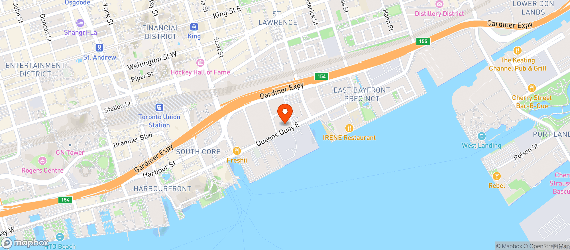 Map showing Farm Boy Sugar Wharf
