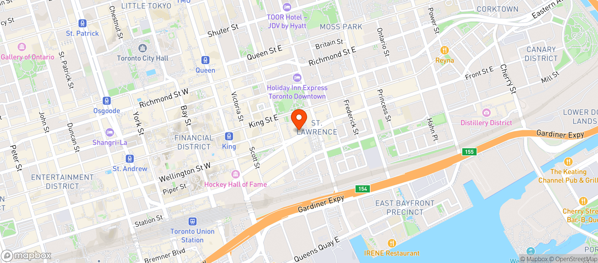 Map showing Metro 62