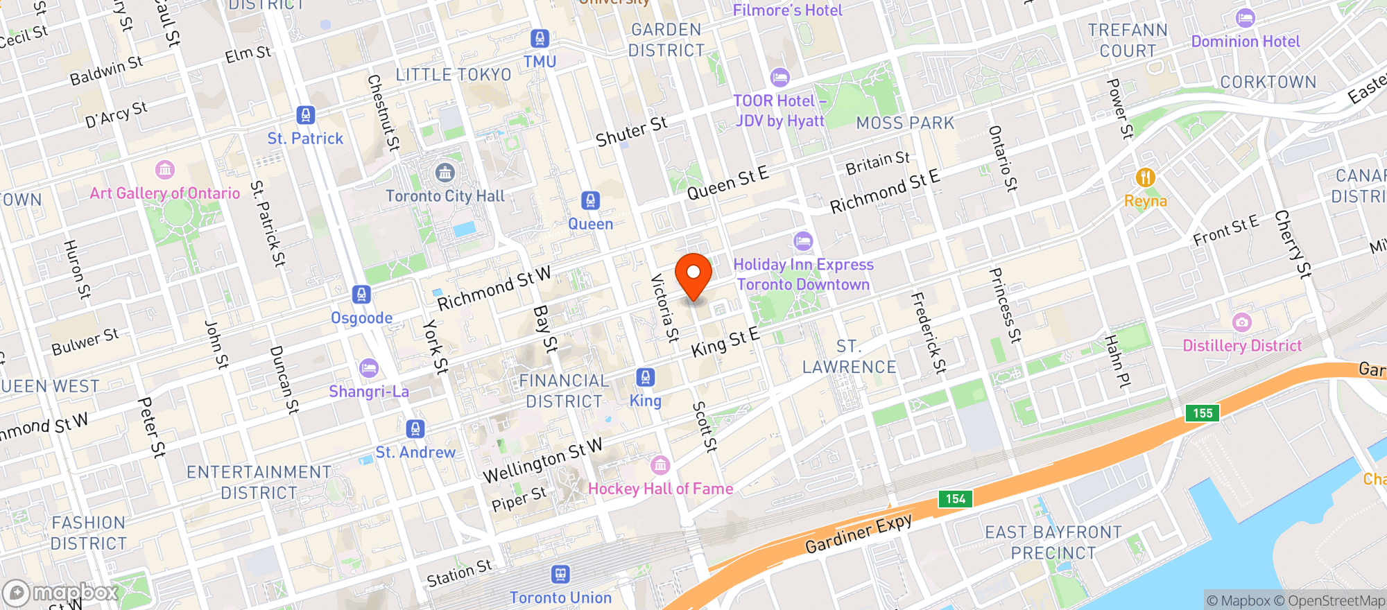 Map showing Torys Llp