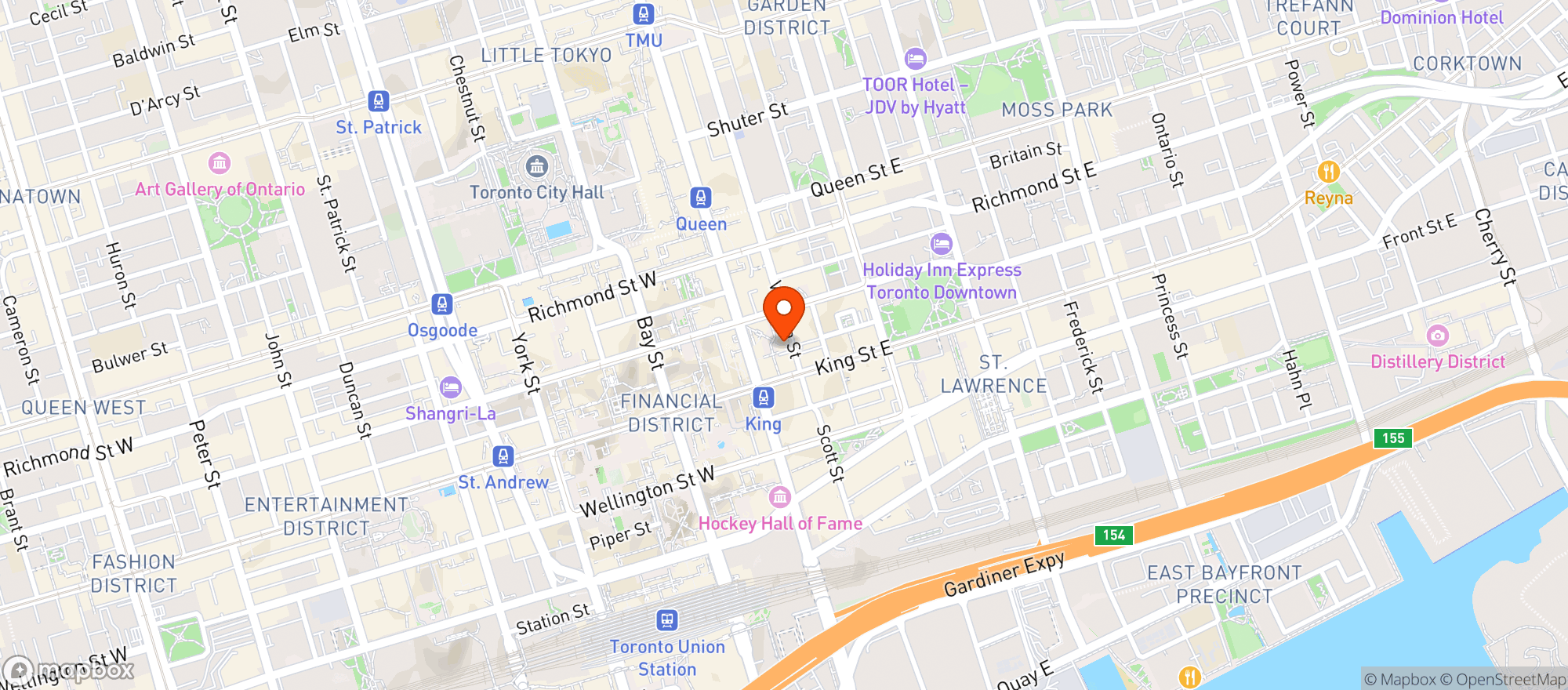 Map showing Restaurant 20 Victoria