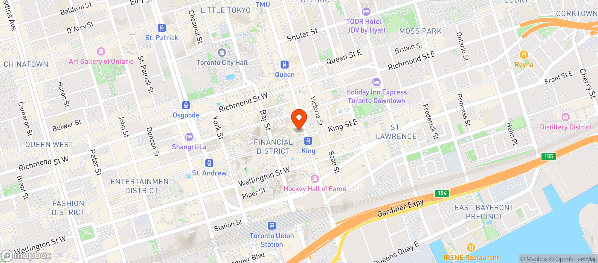 Map showing Lcbo 754