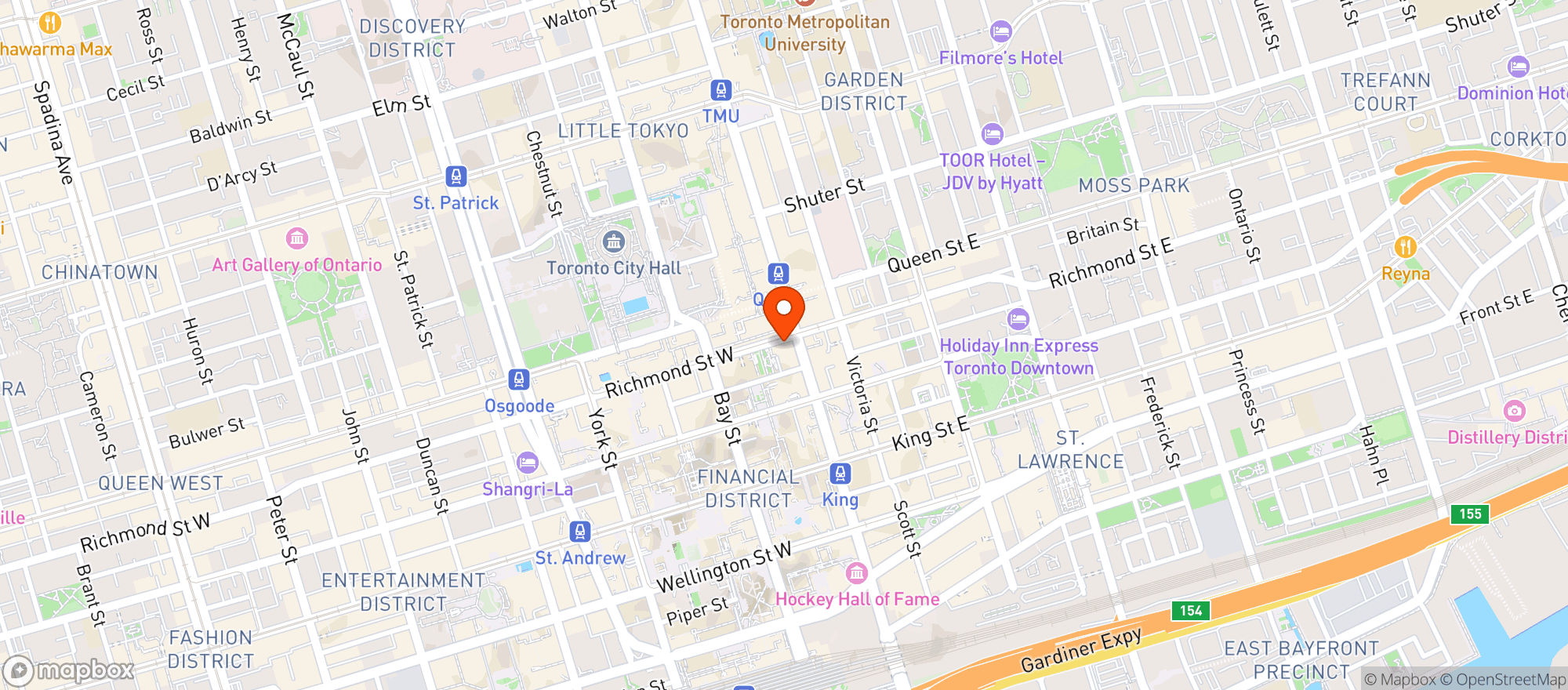 Map showing Richmond Station