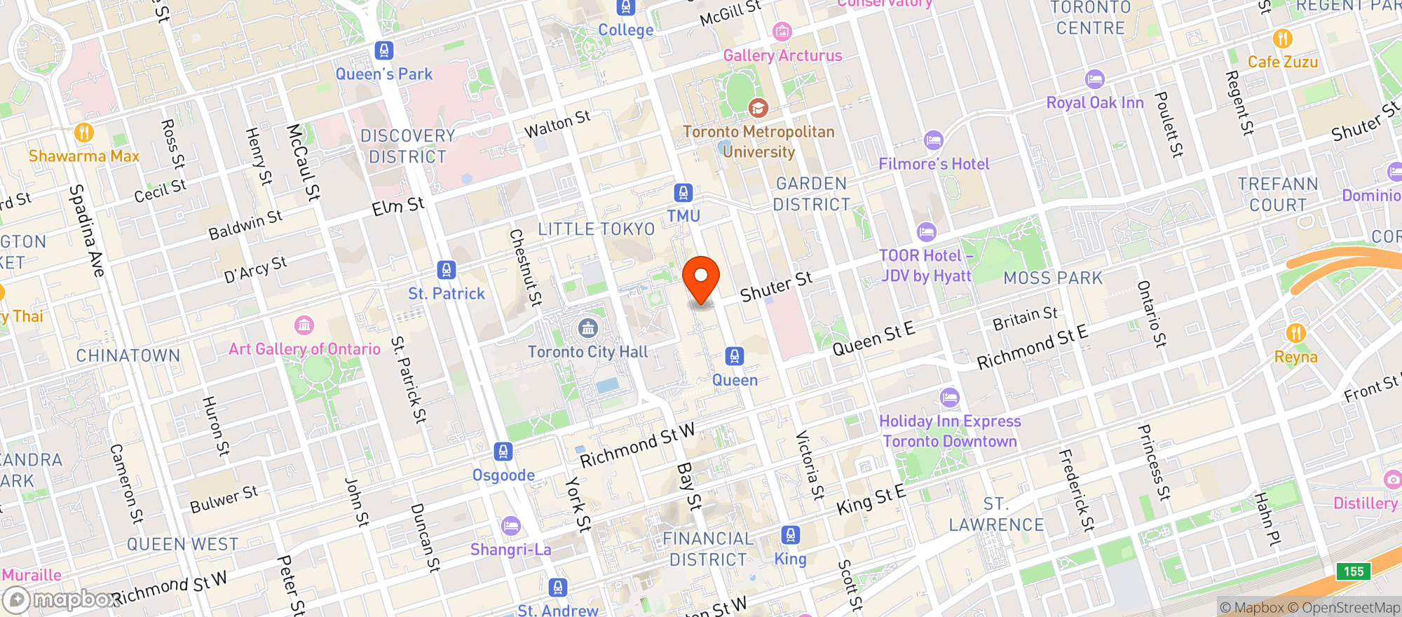 Map showing Trattoria Mercatto