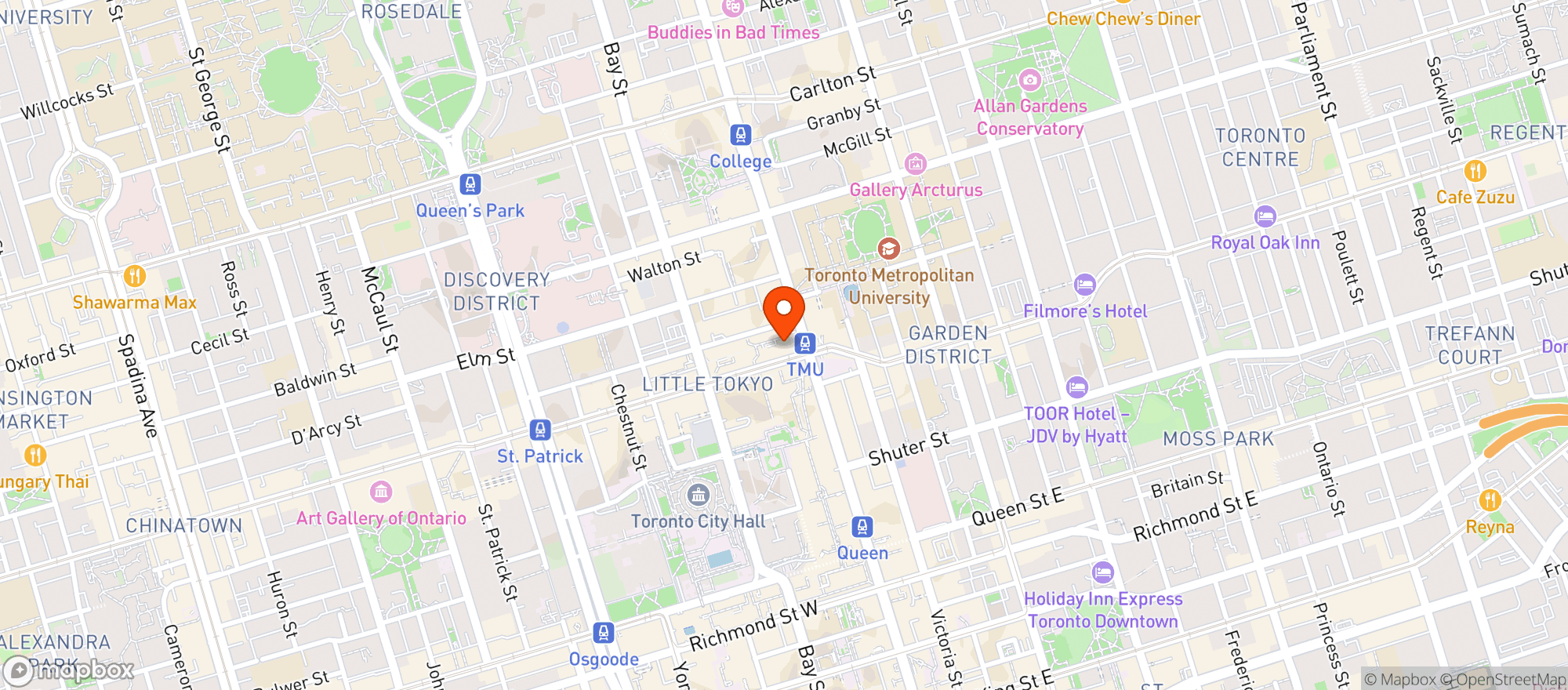 Map showing Lcbo
