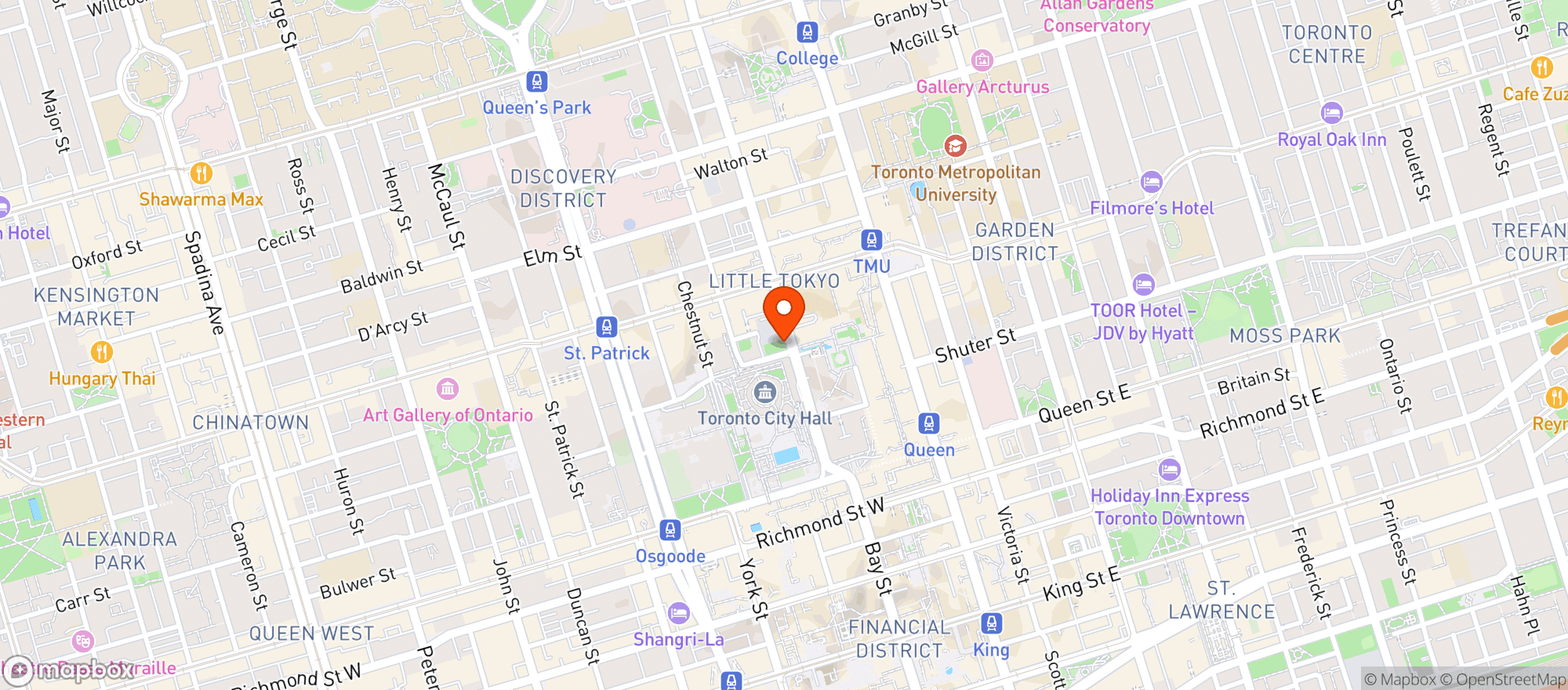Map showing Sobr Market Summerhill