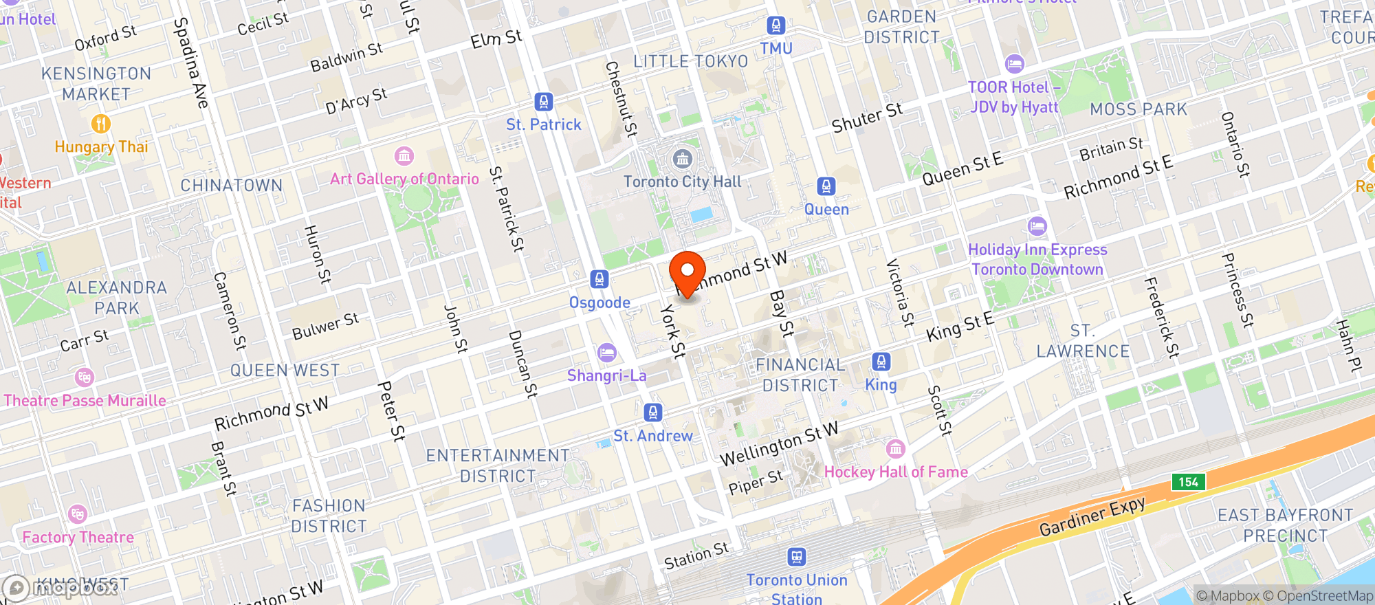Map showing Assembly Chef's Hall
