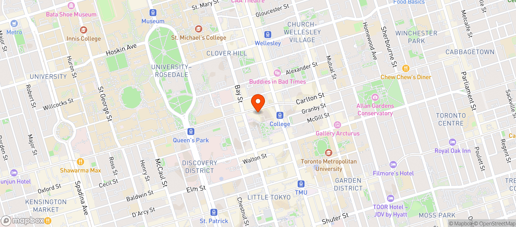 Map showing Pogue Mahone Pub & Kitchen