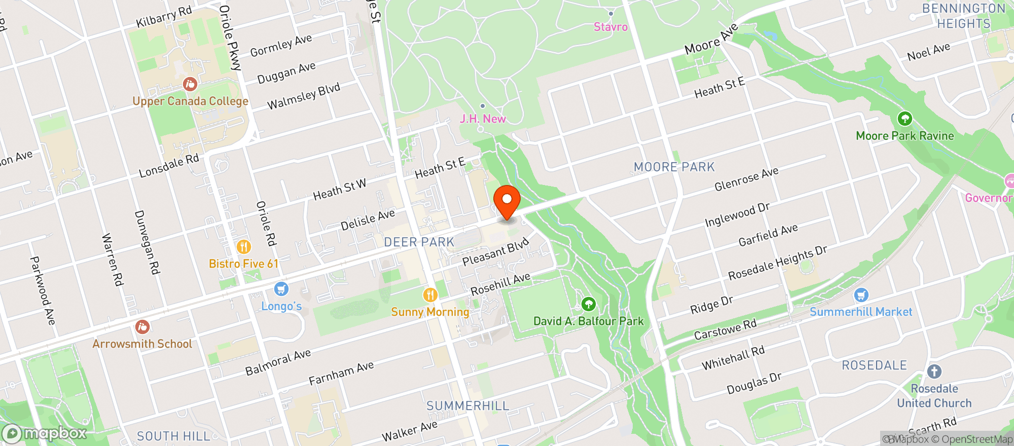 Map showing Farm Boy