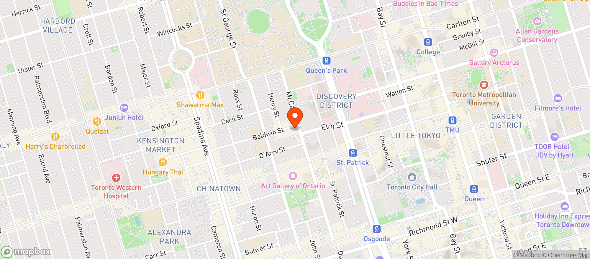 Map showing St. Louis Bar & Grill