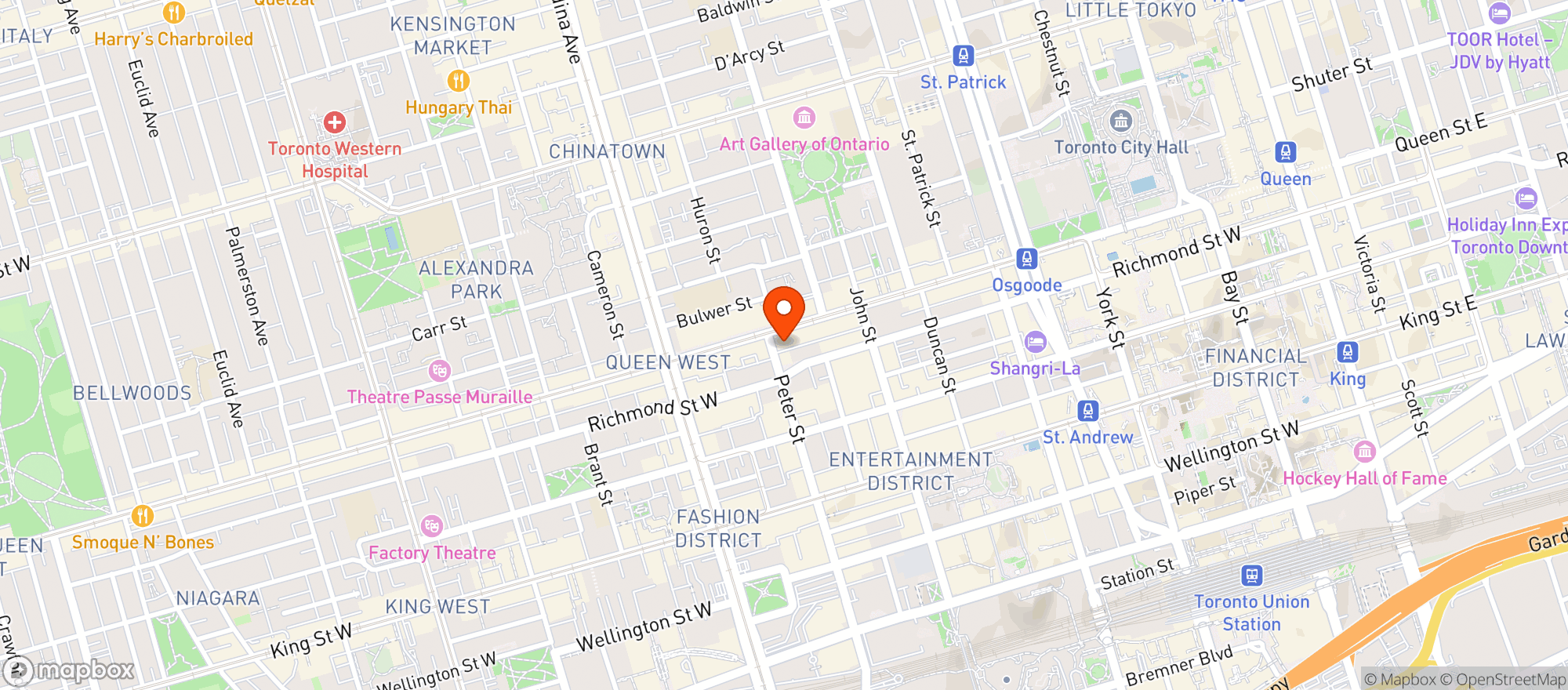 Map showing Bar Hop Brewco