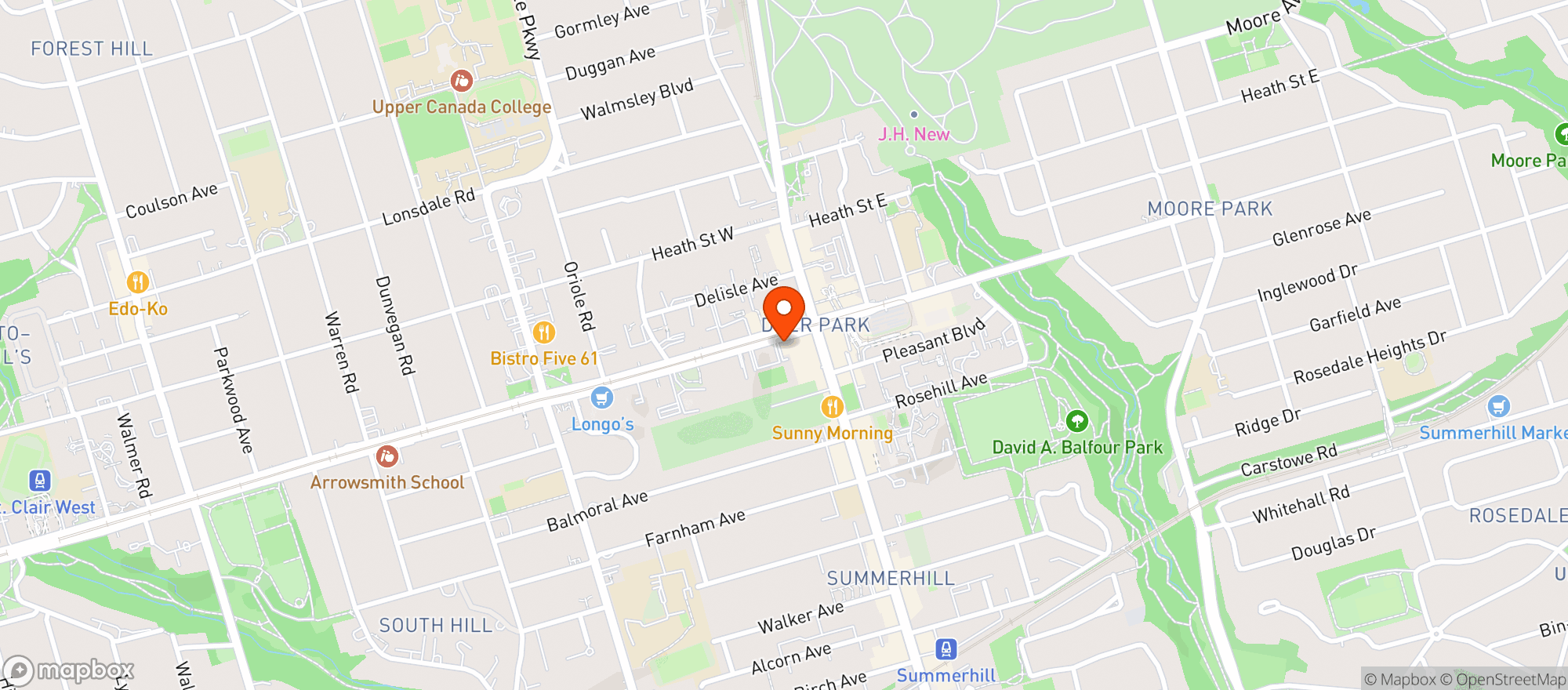 Map showing Union Social (st. Clair)