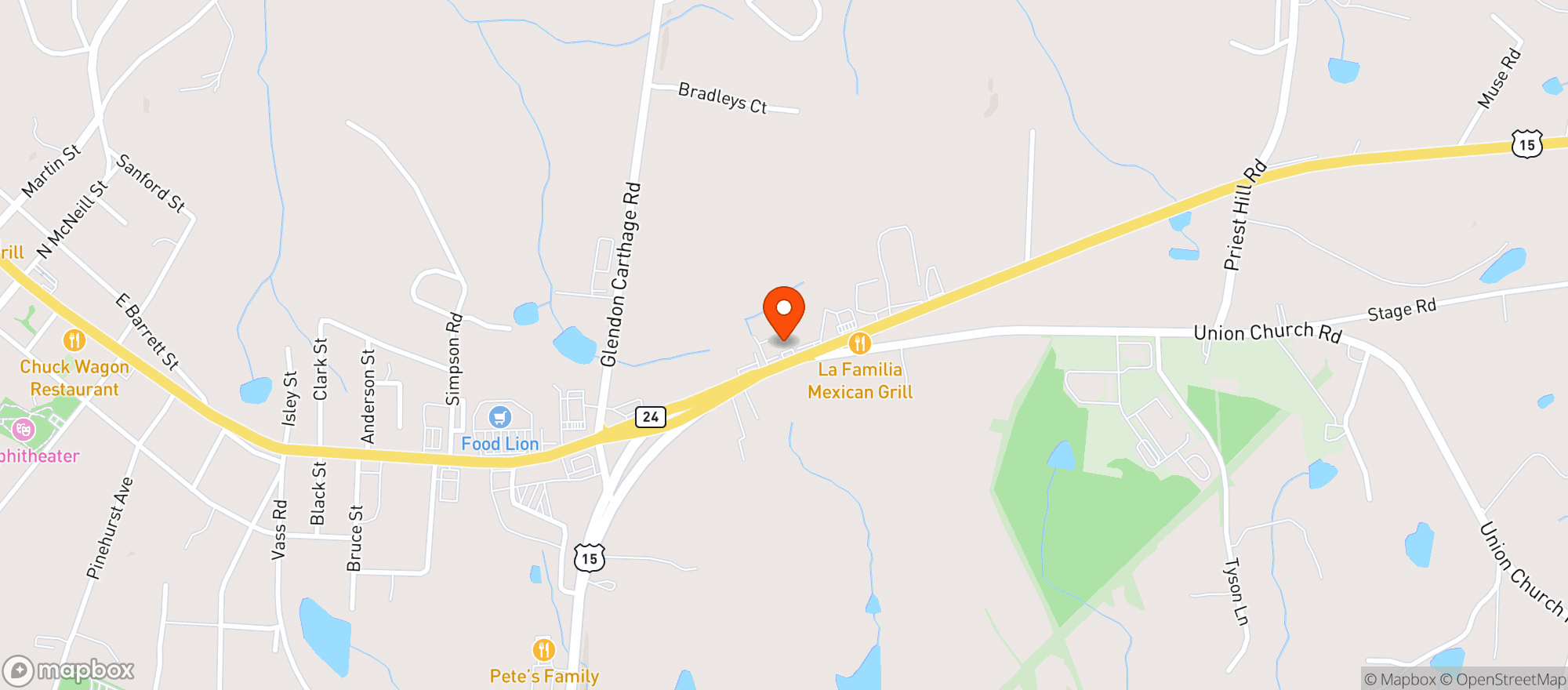 Map showing P M G Ss 76