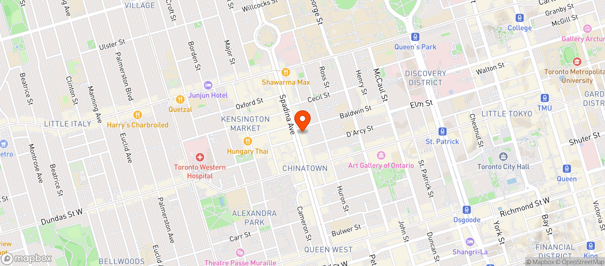 Map showing Lcbo 14
