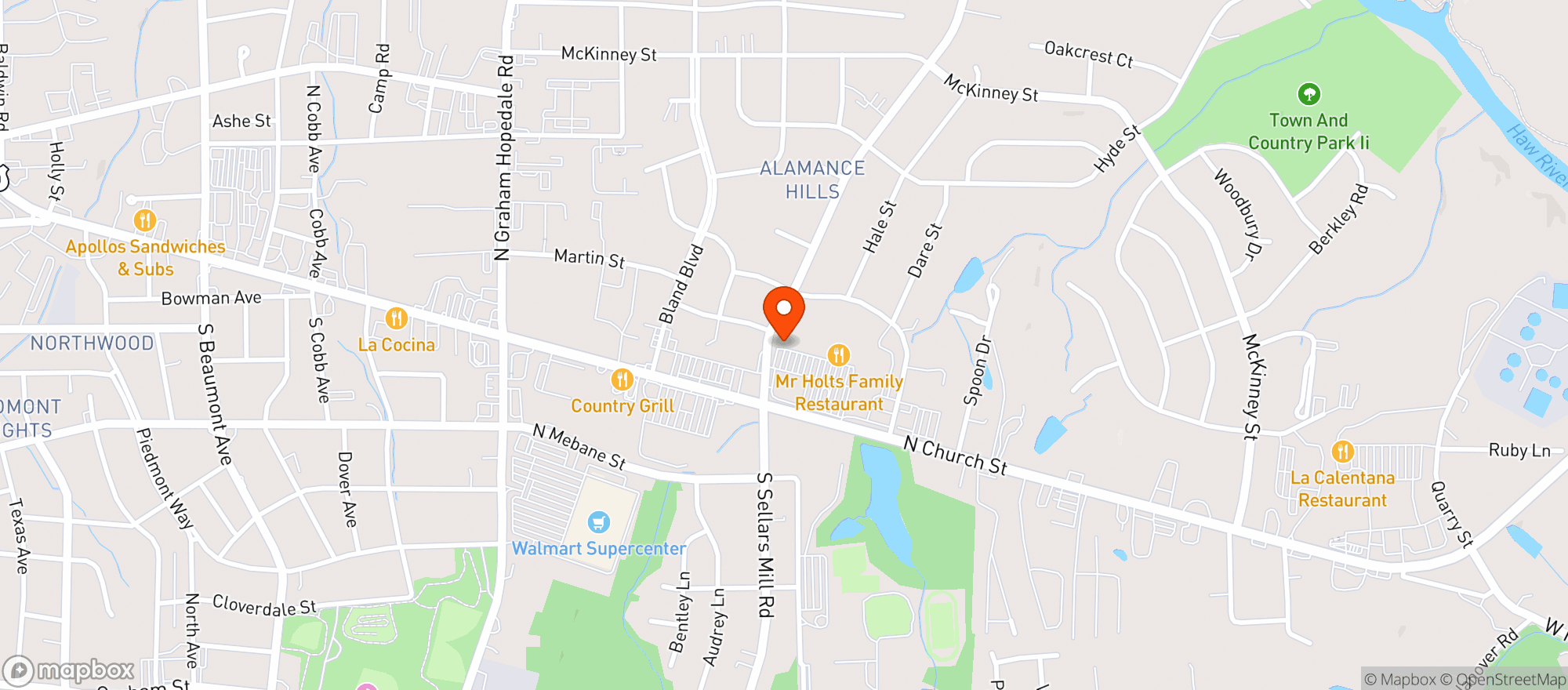 Map showing Food Lion