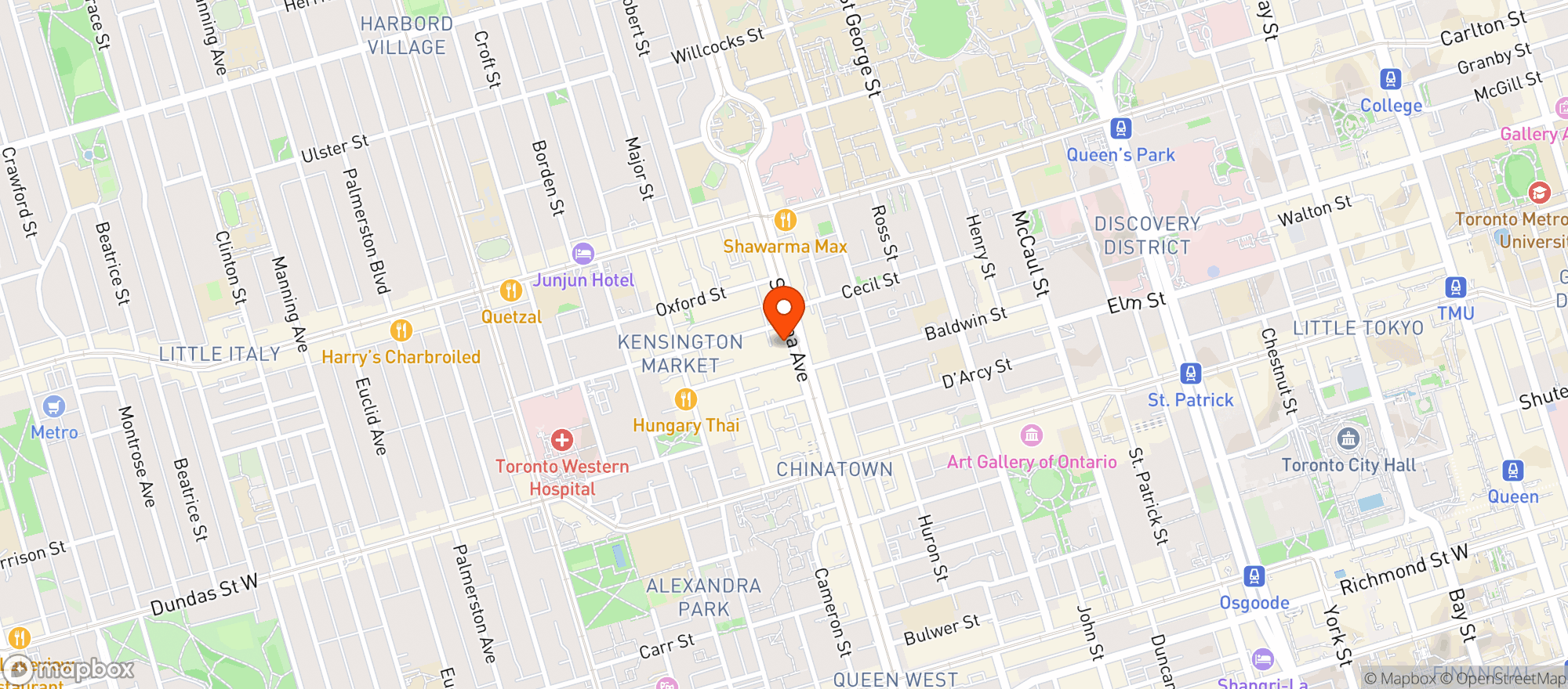 Map showing Bevvy's