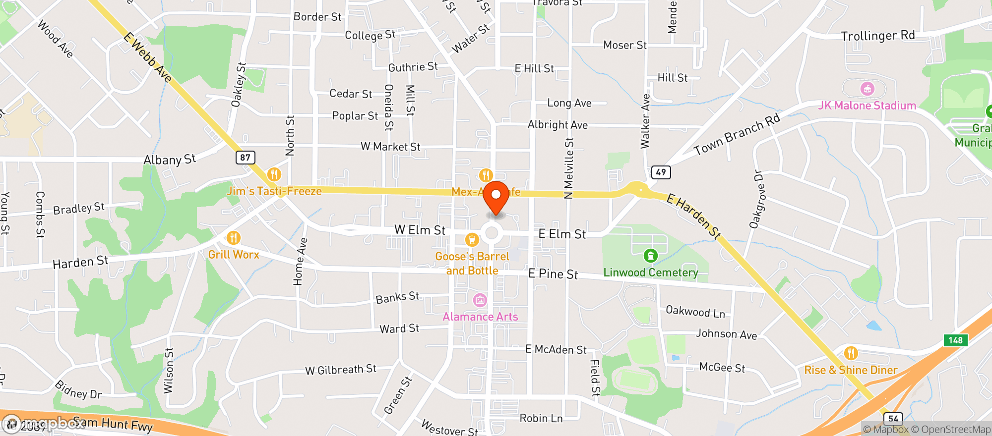 Map showing Hifi Records
