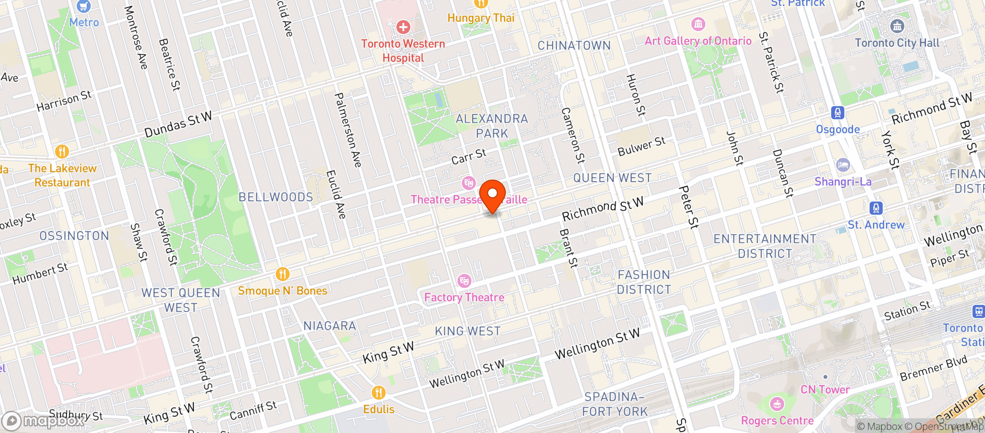 Map showing Loblaws
