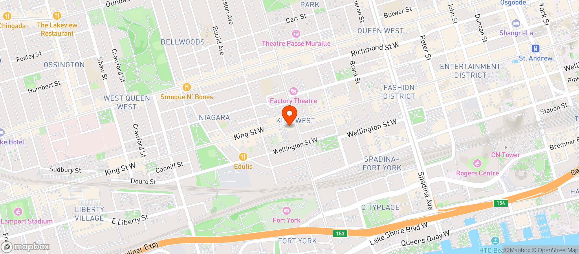 Map showing Busy Bee King Mart