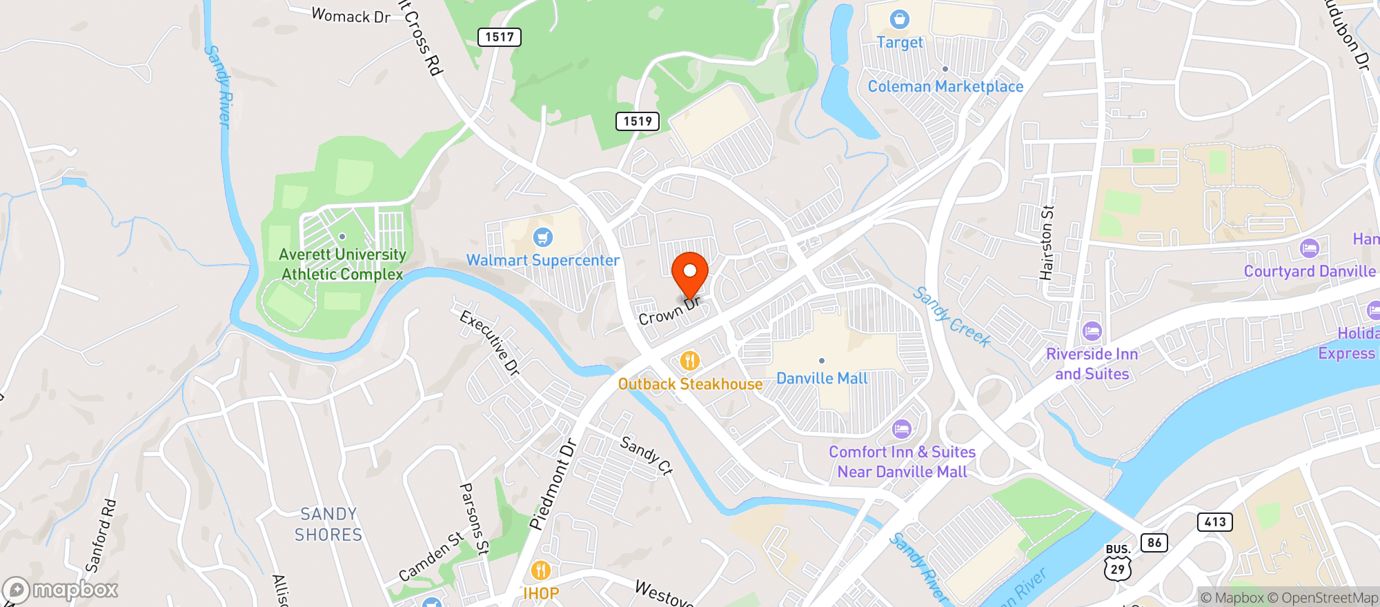 Map showing Kickback Jacks