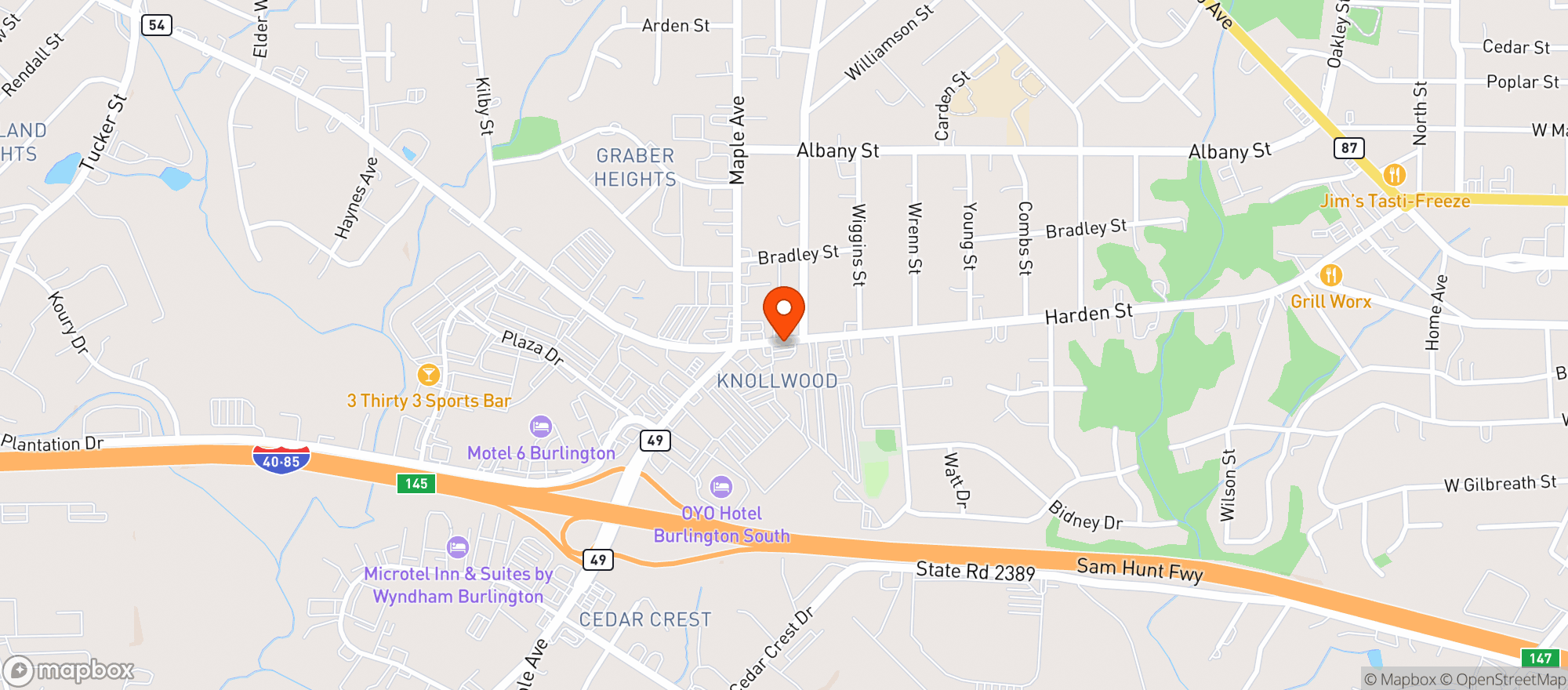 Map showing Food Lion