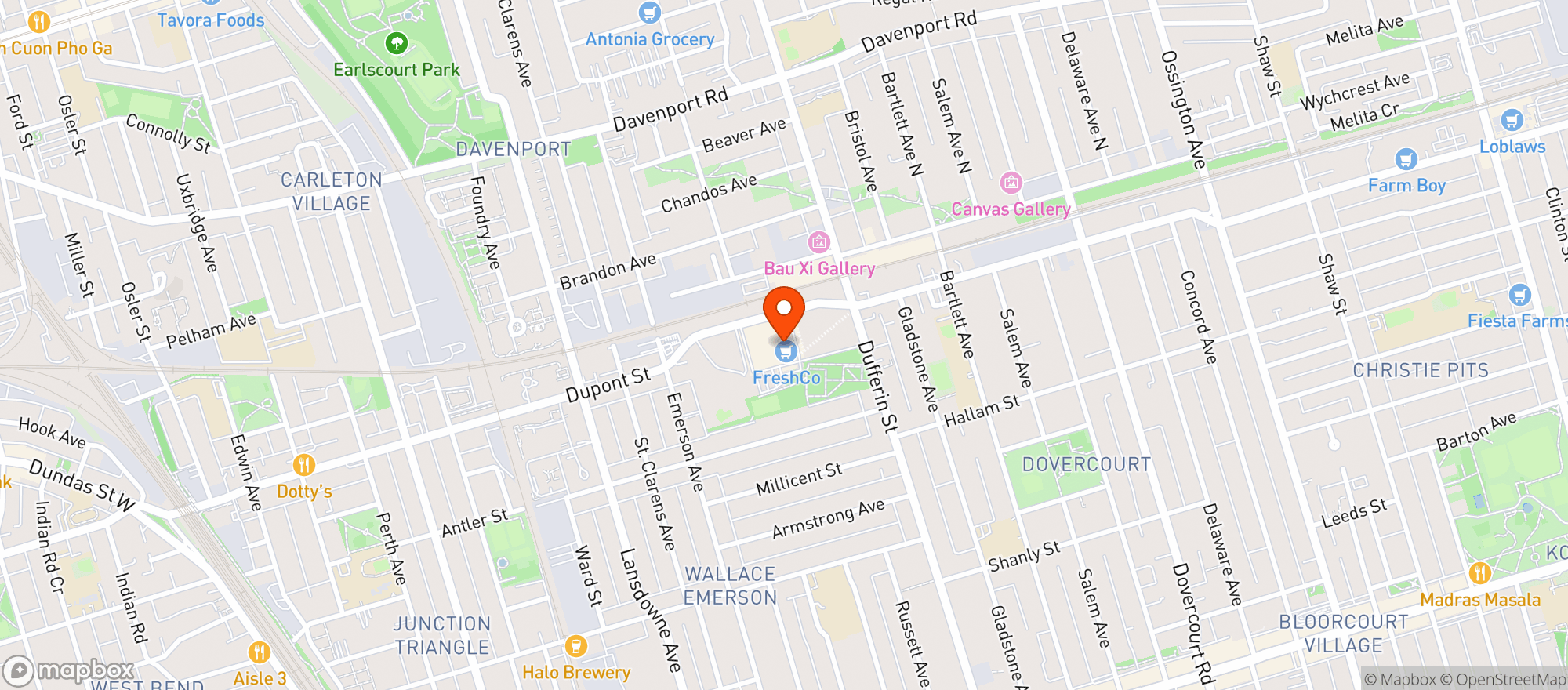 Map showing Freshco 9681