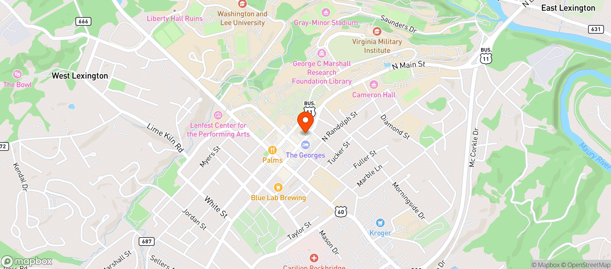 Map showing Macado S
