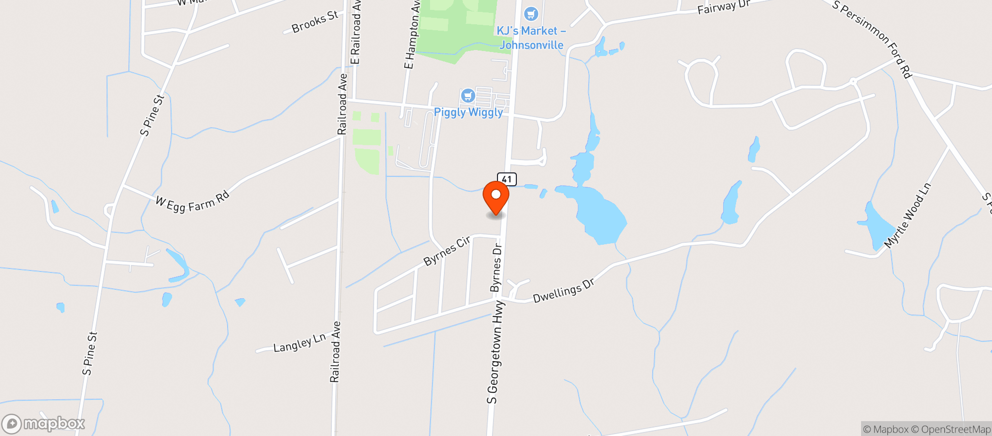 Map showing O M Mini Mart (Flo)