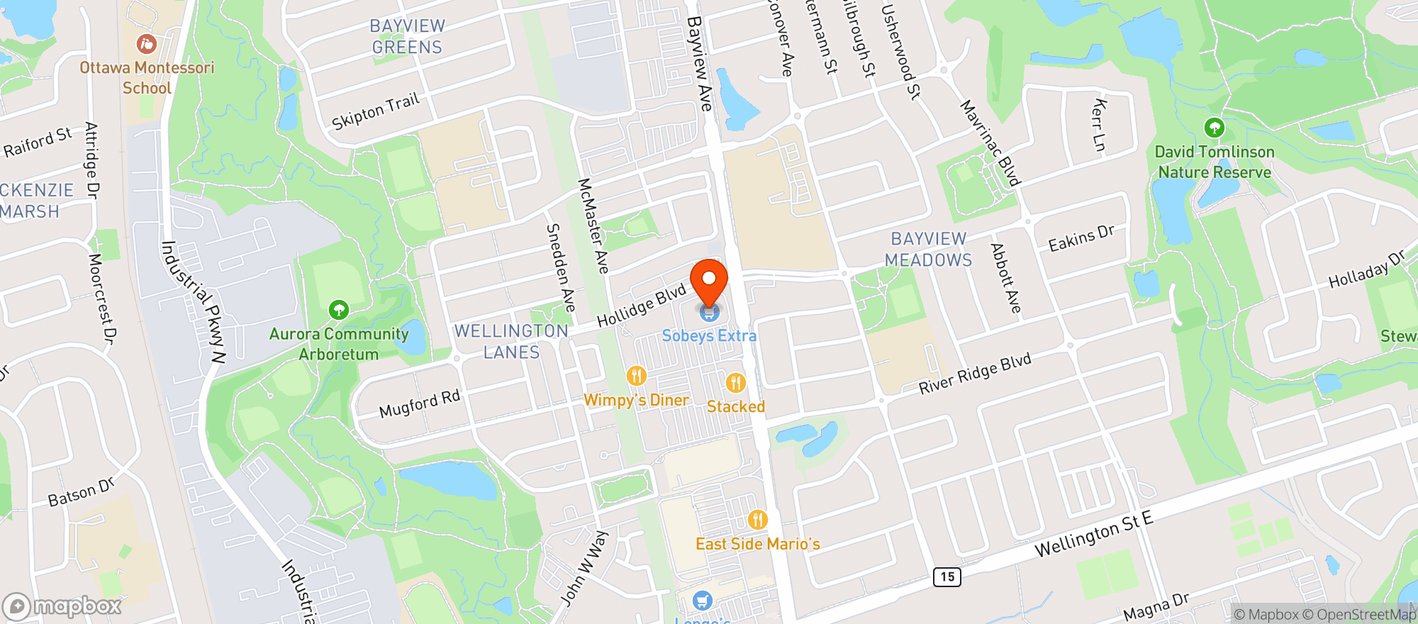 Map showing Sobeys 743