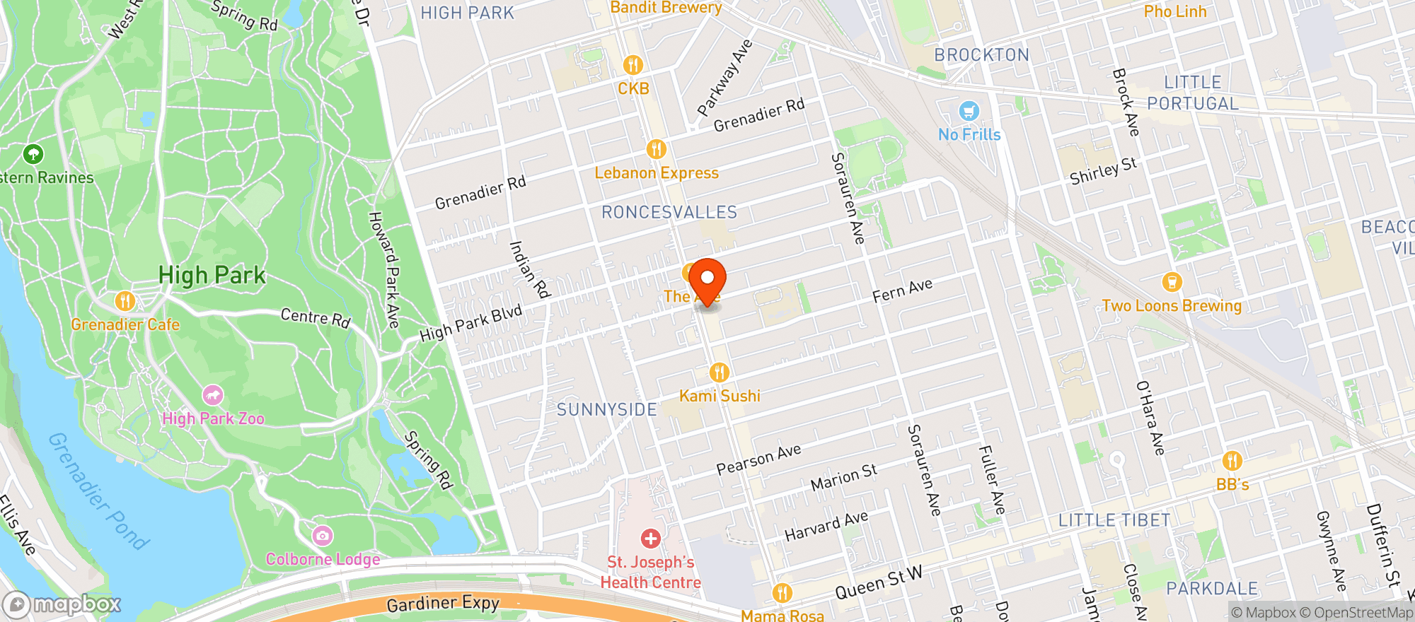 Map showing Sobeys 819