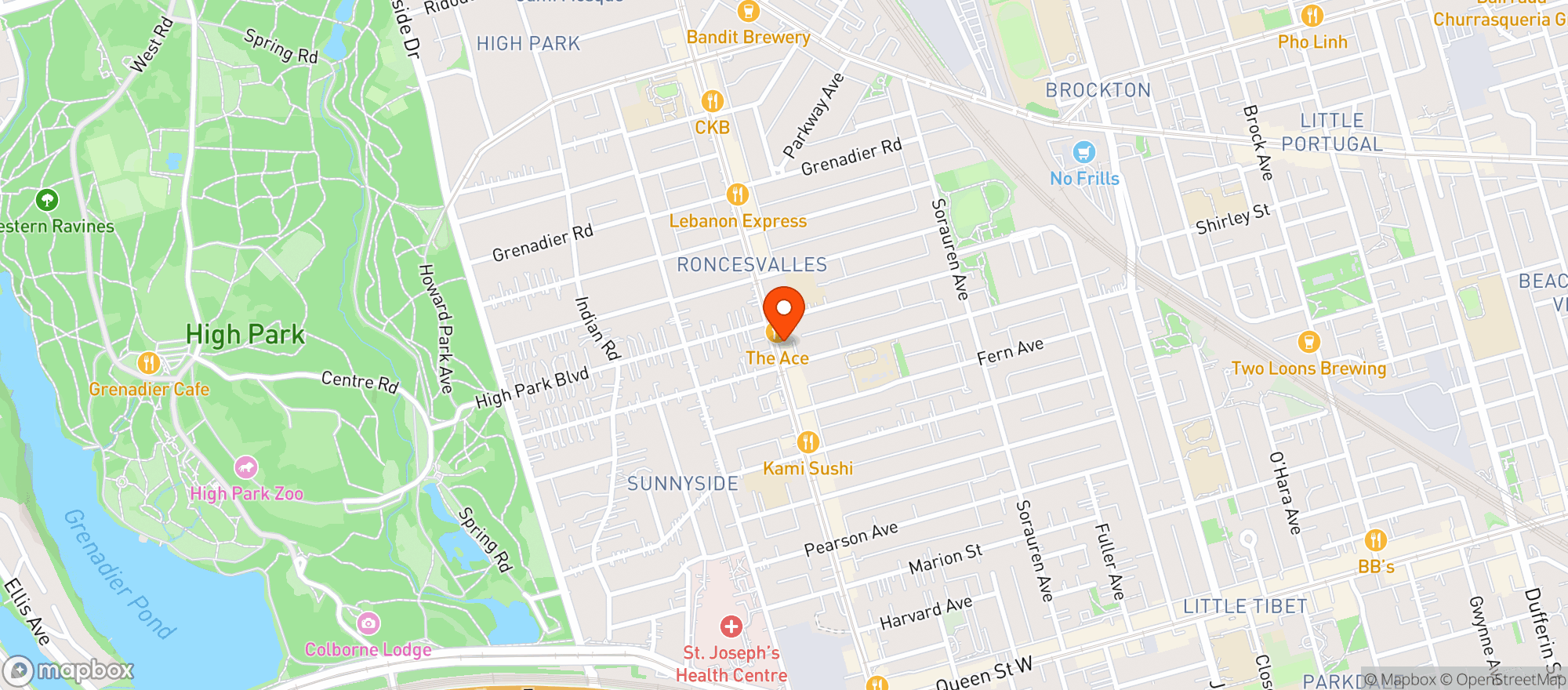 Map showing Kim Natural Foods