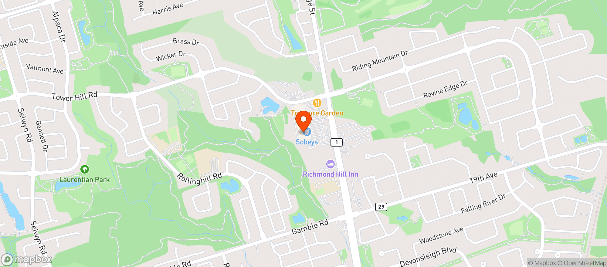 Map showing Sobeys 928
