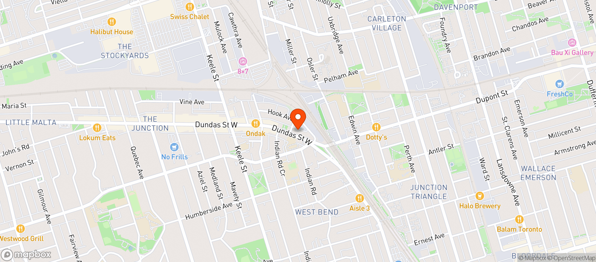 Map showing Bevv Box