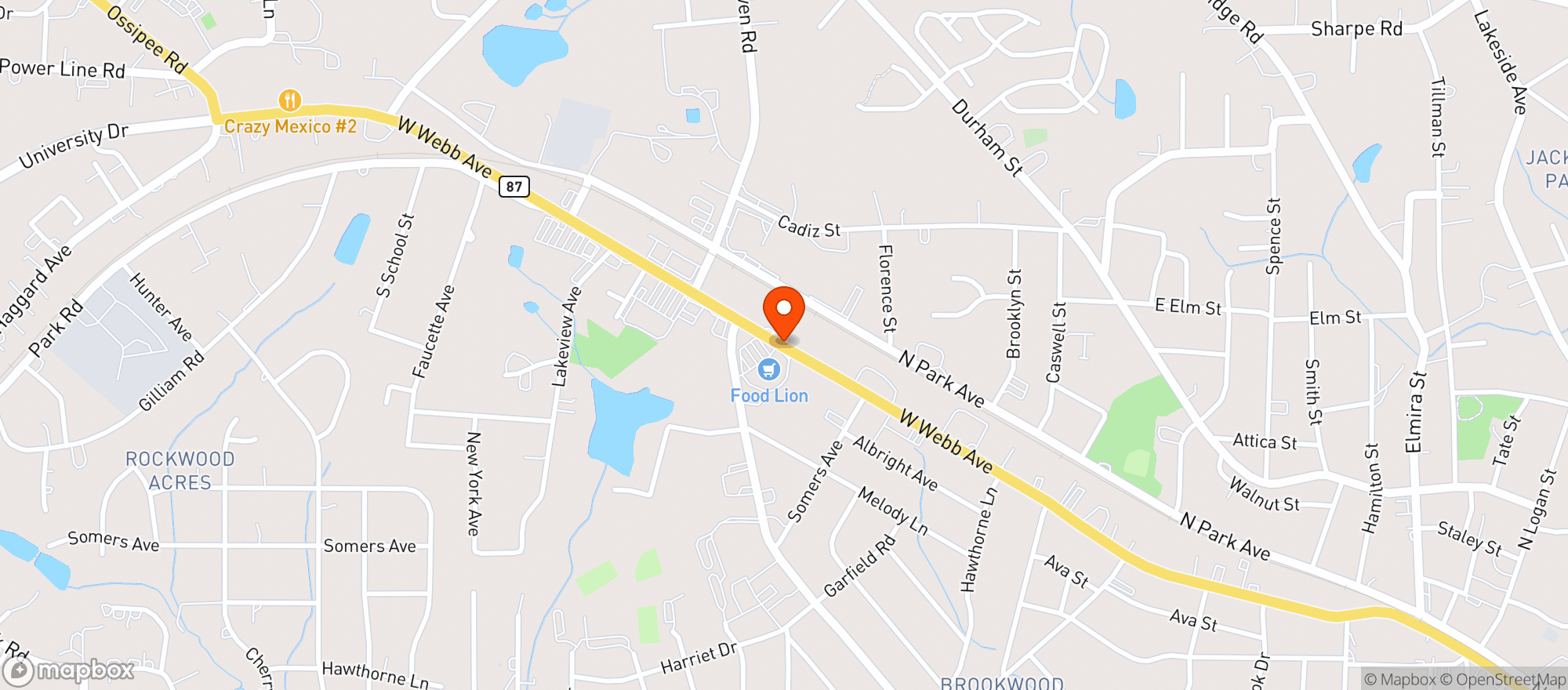 Map showing Food Lion