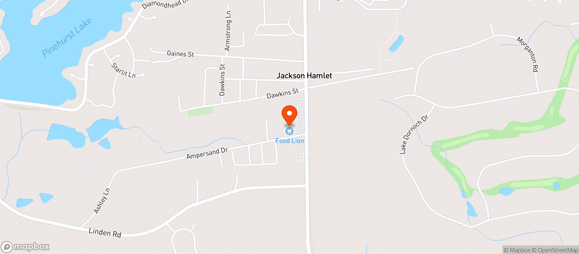 Map showing Food Lion