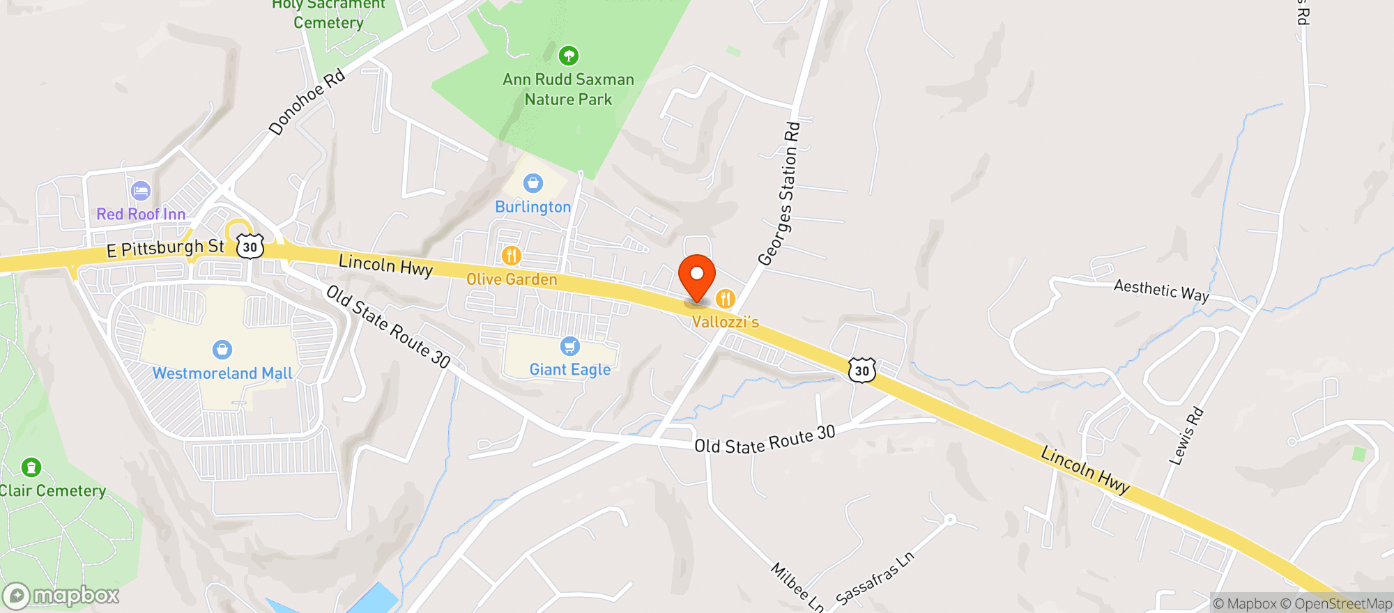 Map showing GIANT EAGLE