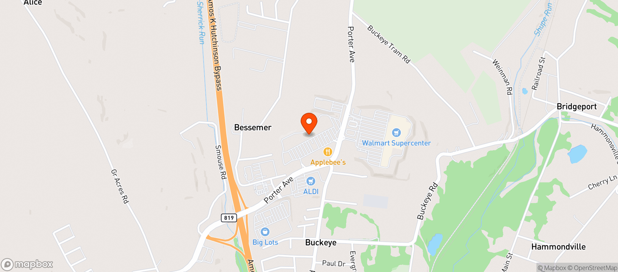 Map showing Jb Beer Distributor