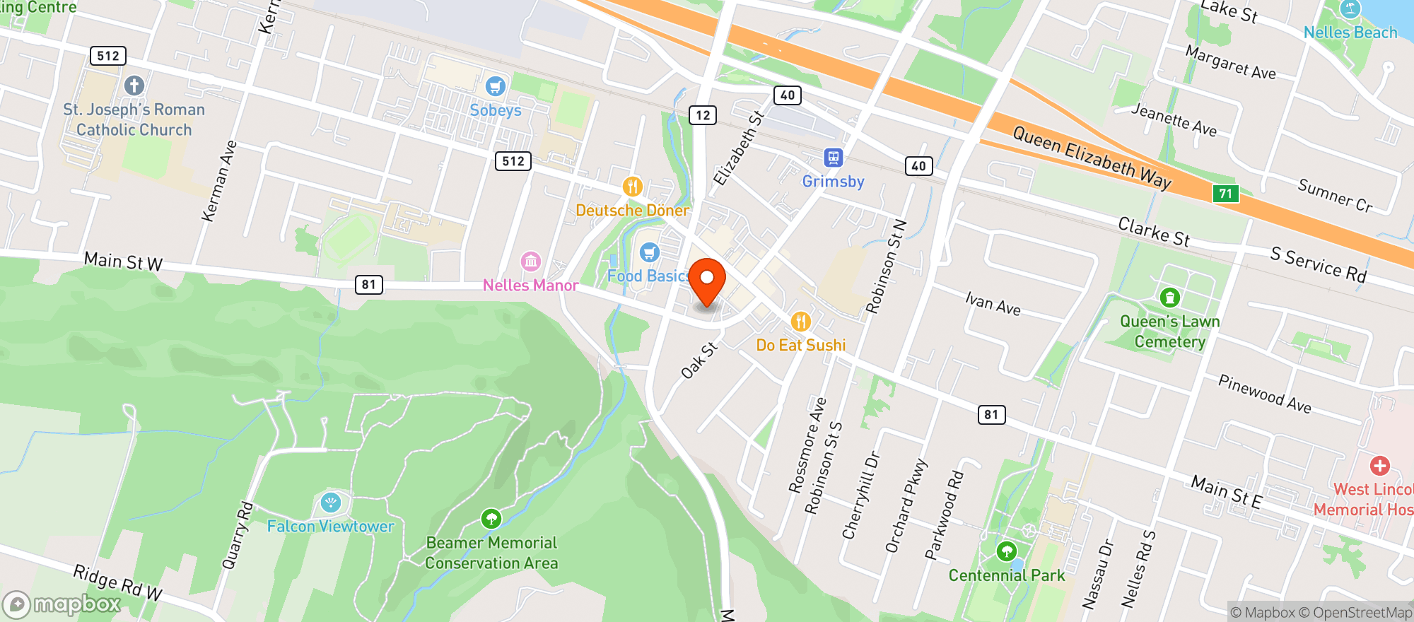Map showing Lcbo 101