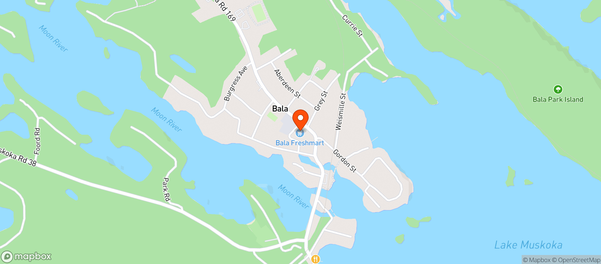 Map showing Bala Freshmart
