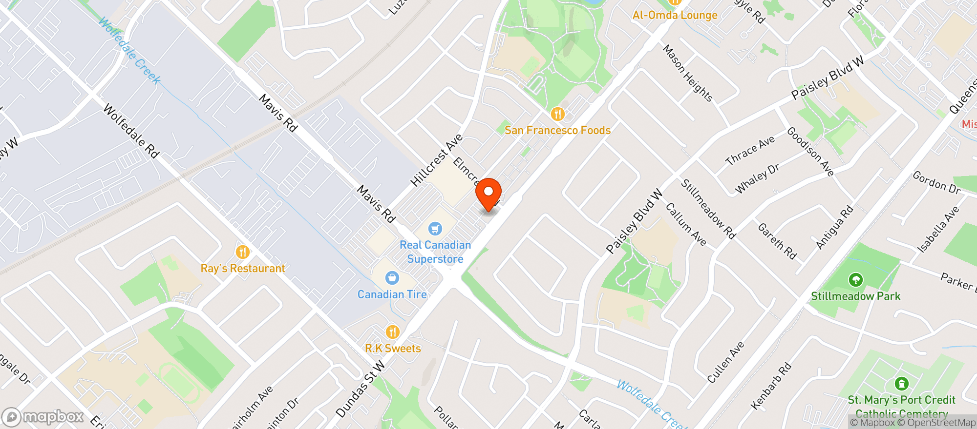 Map showing Lcbo 542