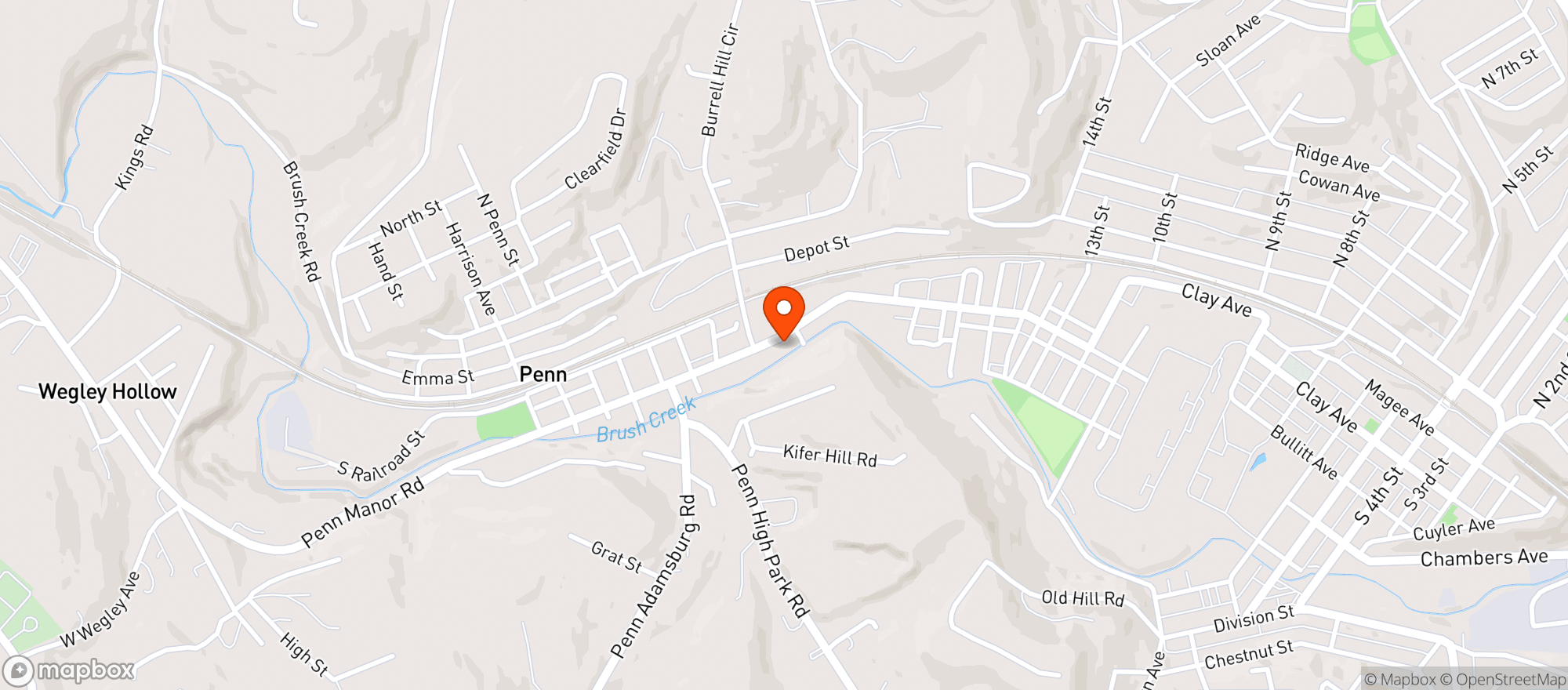 Map showing Giant Eagle