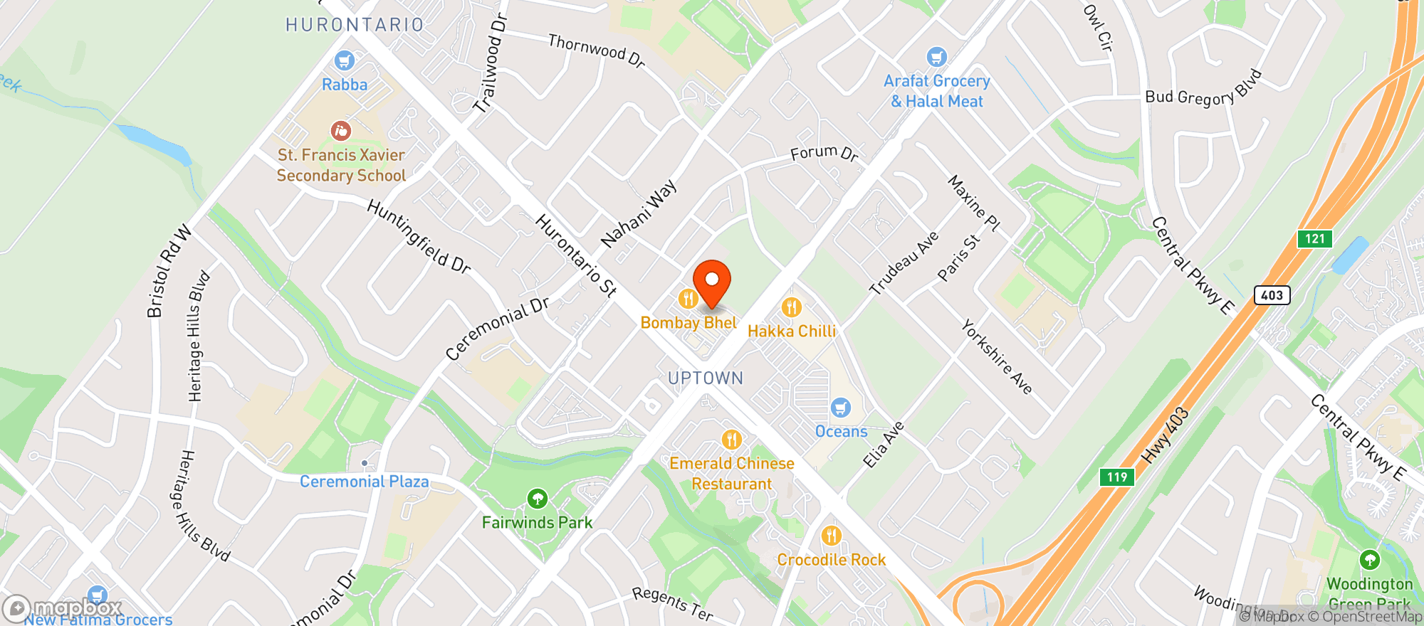 Map showing Lcbo 505